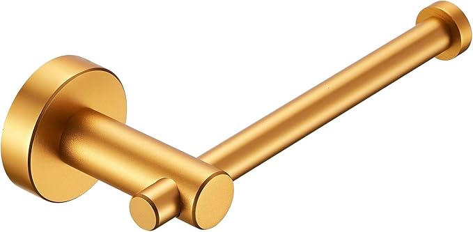 Golden Toilet Paper Holder, Wall Mount Toilet Paper Roll Holder for Bathroom, Washroom, Bathroom Hardware