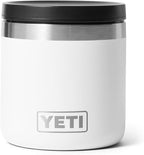 YETI Rambler 8 oz Food Jar, Vacuum Insulated, Stainless Steel, With Airtight Lid, White
