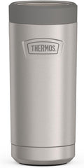 THERMOS ICON SERIES, Slim Beverage Can Insulator - 12 Ounce, Matte Stainless Steel - Vacuum Insulated