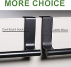 Towel Rack for Cabinet, Strong Steel Kitchen Over Cabinet Towel Bar Holder, 9" Wide - 2 Pack