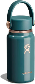 Hydro Flask Micro Bottle - Leak Proof Purse or Pocket Flask - Insulated Mini Water Bottle 6.7 Oz Sea Rose Gold