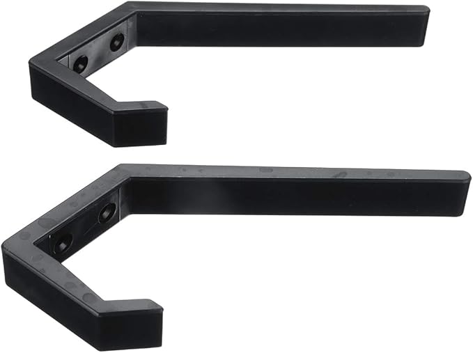 Helmet Holder 2pcs Helmet Holder Hook Jacket Bags Wall Mount Cloth Display Rack Hanger (Black)