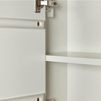 ARIEL Milan Bathroom Wall Cabinet 31" H x 23.1" W x 8" D - Open Shelf - Warm White