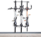 Monkey Bars Wall Bike Rack 2.0 - Stores 3 Bikes - Heavy Duty Bike Wall Mount