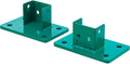 Global Industrial 413117 Pallet Rack Footplate - 5 x 8 x 3.4 in. - 8 Set Nuts & Bolts - 2 Piece