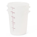 Cambro Food Storage Containers with Lids (BPA-Free) - 4 Quart - Food Grade Buckets with Lids (2 Pack) - For Dough Proofing and Brining (Translucent)