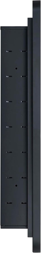 Matt Black Rectangle Recessed Bathroom Medicine Cabinet with Mirror Stainless Steel Metal Framed Rounded Rectangular Bathroom Cabinet with Mirror 24x30''