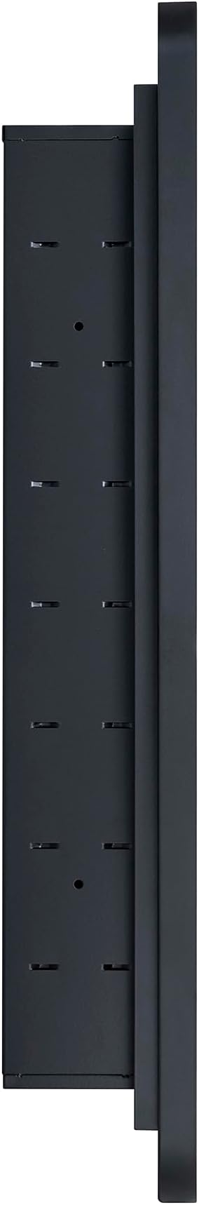 Matt Black Rectangle Recessed Bathroom Medicine Cabinet with Mirror Stainless Steel Metal Framed Rounded Rectangular Bathroom Cabinet with Mirror 24x30''