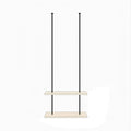 Ceiling Shelf, Ceiling Mount Storage Rack with Wooden Boards Hanging Storage Rack for Display Plants,Wine,Books, Quick Installation (Color : A, Size : 4 Layer)
