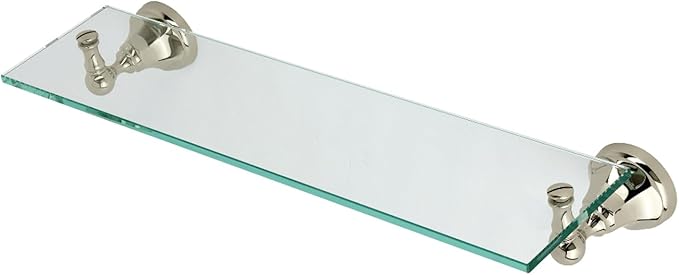 Kingston Brass BA4819PN Metropolitan Glass Shelf, Polished Nickel