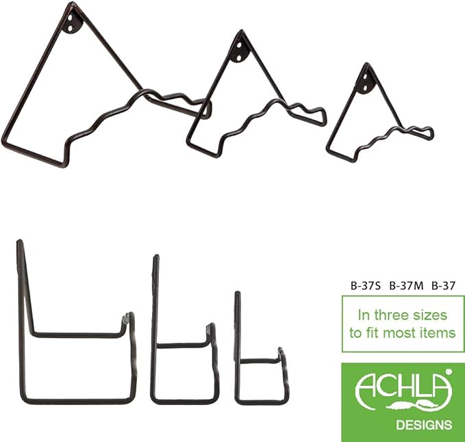 Achla Designs B-37S Plate Wall Hanger Bracket, Small, 2-Pack