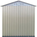 Heavy-Duty Outdoor Garden Shed with Aluminum Alloy Frame, Hinged Door, and Stable Foundation for Secure Storage (5x3 Feet White)