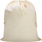 Canvas Laundry Bag 40"W x 35"H, Thick Laundry Bag with Handles & Drawstring, Extra Large Heavy Duty Washable Canvas Storage Sack (XXL, 1 Pack)