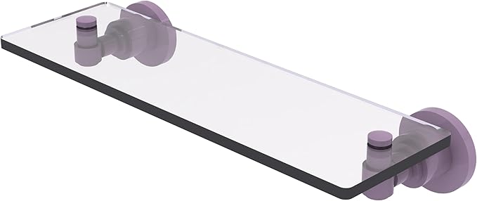 Allied Brass Washington Square Collection Glass Vanity Shelf with Beveled Edges