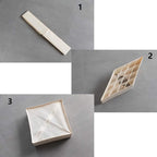 ALYER Collapsible Fabric Drawer Organizer Divider,Closet Storage Box Bins Containers for Panties,Underwear, Ties,Bras, Socks, Lingerie (Beige-24 Cells)
