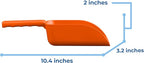 Vikan Remco 63007 Color-Coded Plastic Hand Scoop - BPA-Free Food-Safe Kitchen Utensils, Restaurant and Food Service Supplies, 16 oz, Orange (Pack of 3)