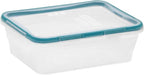 Snapware Food Storage Containers, Plastic, 8.5-Cup, Rectangular | Leakproof & Airtight | BPA-Free | Microwave & Dishwasher Safe | Pack of 6