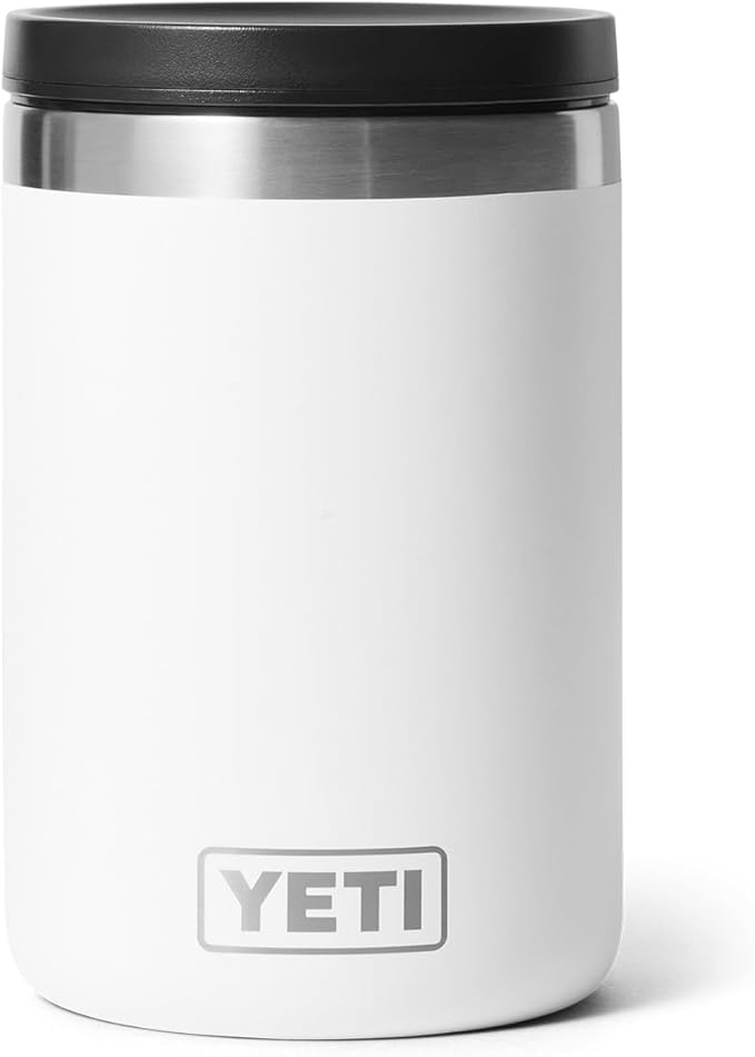 YETI Rambler 16 oz Food Jar, Vacuum Insulated, Stainless Steel, With Airtight Lid, White