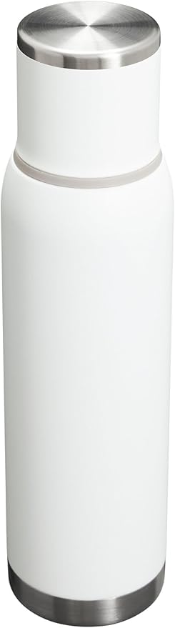Stanley Adventure-To-Go Vacuum Bottle 1.4 qt | Wide Mouth with Leakproof Cup Lid | Keep Drinks Hot or Cold | Packable for Travel | Insulated Stainless Steel Thermal Bottle | BPA-Free | Frost