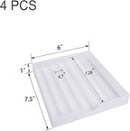 Desk Drawer Organizer, Pen Holder Tray Pen Storage with Fountain Pen, Pencil, Marker, Crayon, Chalk, Nail Art Tools for Office, Craft Room - 4Pack