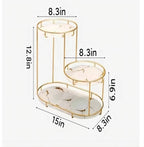 Gold Storage Rack, Bathroom Table Shelf, Perfume Tray, Beautiful Appearance, Super Capacity, Complete Your Daily Storage (QS-20-1) (QS-18)