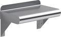 AmGood 6 in. x 10 in. Stainless Steel Wall Shelf | NSF | Metal Shelving | Garage, Laundry, Storage, Utility Room | Restaurant, Commercial Kitchen