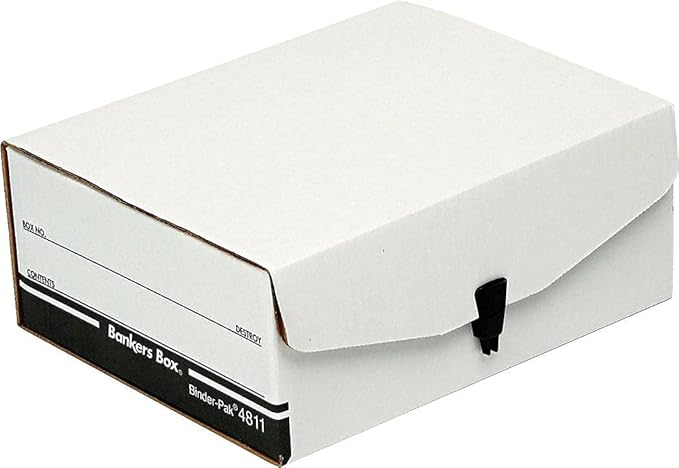Bankers Box 48110 Storage File Box, Snap Close, 9-1/8-Inch x11-3/8-Inch x4-3/8-Inch, WE/BE