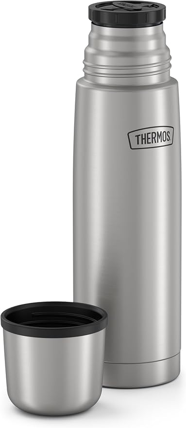 Thermos Vacuum Insulated 16 Ounce Compact Stainless Steel Beverage Bottle
