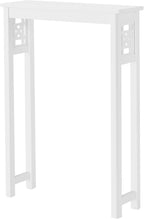 Unknown1 27" w X 37" h Over Toilet Shelf White Modern Contemporary Pine Painted Includes Hardware
