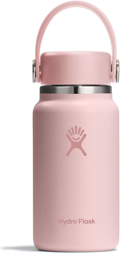 Hydro Flask Micro Bottle - Insulated Mini Leak Proof Flask for Purse or Pocket in 6.7 Oz Trillium Pink