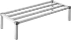 VEVOR Aluminum Dunnage Rack, 48” x 20” Commercial Food Floor Rack, 12” Off the Floor, 1000 lbs Capacity All-Welded Aluminum Storage Rack, for Storage in Restaurants, Kitchens, Garages and Vehicles