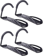 Dirza Bike Rack Garage Wall Mount Bike Hanger Bike Hooks Bike Storage Bicycle Vertical System for Garage Indoor Shed - Easily Hang/Detach - Holds up to 65 lb with Screws Black