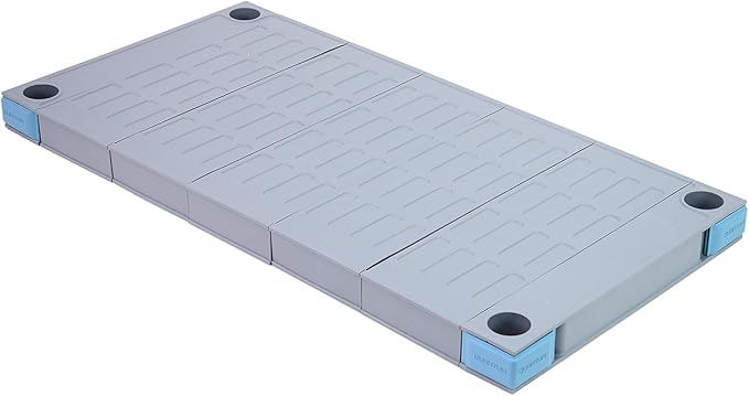 Quantum Storage Systems QP2442SS Millenia Shelf, 42" W x 24" D, 1000 lbs Capacity, Polypropylene, Gray, NSF
