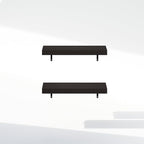 Furinno Tanna Floating Shelves for Wall Set of 2, 22-Inch Bathroom Wall Shelf, Wall Mounted Shelf, for Bathroom Organizers and Storage, Living Room, Tobacco Oak