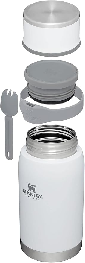 STANLEY Adventure To-Go Food Jar | Vacuum Insulated Food Container | Wide Mouth Screw On Lid | Packable for Travel | Stainless Steel with Leakproof Lid | BPA-Free