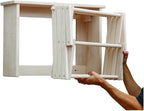 Pennsylvania Woodworks Large Wall Clothes Drying Rack ~ Heavy Duty Solid Maple Hardwood, Folding, Collapses to 25" x 20" x 8", Hand Built in USA, Unfinished