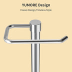 YUMORE Hand Towel Holder Stand Countertop Towel Rack Free Standing Towel Bar Hanger for Bathroom Kitchen (Brushed Nickel)