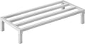 VEVOR Aluminum Dunnage Rack, 48” x 20” Commercial Food Floor Rack, 8” Off the Floor, 1800 lbs Capacity All-Welded Aluminum Storage Rack, for Storage in Restaurants, Kitchens, Garages and Vehicles