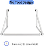 Over The Door Clothes Hanger,Metal Over Door Clothes Drying Rack with 6 Hooks,Laundry Drying Rack Rod for Laundry, Bedroom, Washroom, Closet,Fits Door Up to 1.97", (Silver)