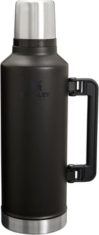 Stanley Classic Legendary Vacuum Bottle 2.5 qt | Wide Mouth with Leakproof Cup Lid | Keep Drinks Hot or Cold | Packable for Travel | Insulated Stainless Steel Thermal Bottle | BPA-Free | Black 2.0