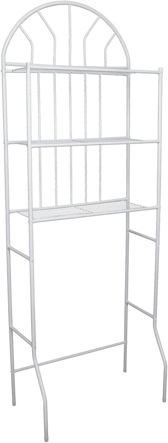 MOCHAG Over The Toilet Storage Shelf, 3-tier Over Toilet Bathroom Organizer Rack, 66lbs Load Capacity, Freestanding Space Saver Bathroom Storage Shelves for Home Bathroom Laundry, 24.8*13.4*69.7in