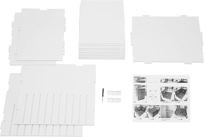 LOYALHEARTDY Vertical Desktop Sorter, 11 Adjustable, Letter-Size Compartments, PVC Organizer for Home Office and Classroom