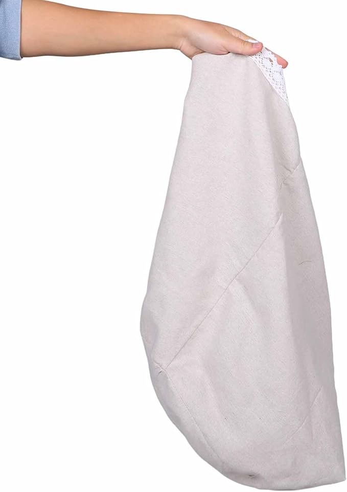 Farmhouse Fabric Liner Replacement, Effectively Protect Clothing for Woven Laundry Basket Washable Cloth Insert for Bedroom Bathroom Hampers Fit Basket Cloth Insert