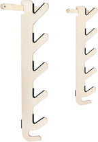 Grassracks Birch Wood Ski Rack - The Hallsteiner Series Indoor Horizontal Ski Wall Rack (4 or 5 Pairs of Skis, Birch)