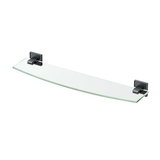 Gatco 5616MX Mode Glass Shelf, Matte Black