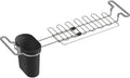 Kohler K-5473-CHR Multi-Purpose Over-The-Sink Drying Rack, Caddy with Kitchen Towel Bar Holder, Soaking Cup. Expandable 14.6" to 17.6", 17.625 x 5 x 5.25, Charcoal
