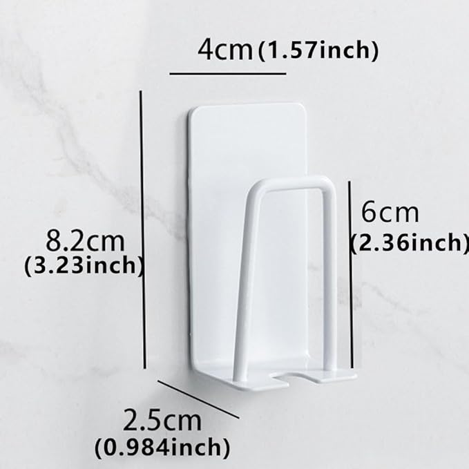 4PCS Mug Hooks Wall-Mounted Mug Holder, Coffee Cups Holder Hanger no Drilling,Toothbrush and Cup Organizer,Storage Hooks for Kitchen, Living Room, Office (White-1cup)