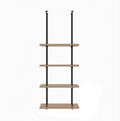 Ceiling Shelf, Ceiling Mount Storage Rack with Wooden Boards Hanging Storage Rack for Display Plants,Wine,Books, Quick Installation (Color : B, Size : 4 Layer)