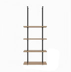 Ceiling Shelf, Ceiling Mount Storage Rack with Wooden Boards Hanging Storage Rack for Display Plants,Wine,Books, Quick Installation (Color : B, Size : 4 Layer)