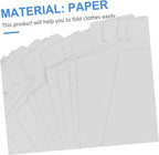 50pcs Cardboard Shirt Insert Board T-Shirt Paper Liner Folding Paperboard Laundry Organizer
